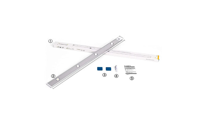 Сенсорний світильник LED з датчиком руху MZ-L1602 (40*10*300mm) White - фото