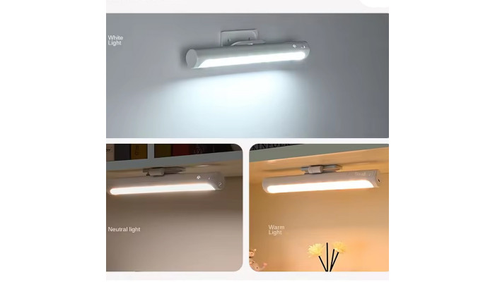 Сенсорный светильник LED с датчиком движения MZ-L3001 Swivel (37*35*280mm) White - фото