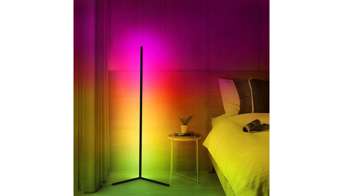 Підлогова кутова LED лампа RGB Magic 1 Bluetooth USB with app Black - фото