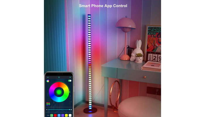 Напольная угловая LED лампа RGB Magic 2 Bluetooth USB with app Black - фото