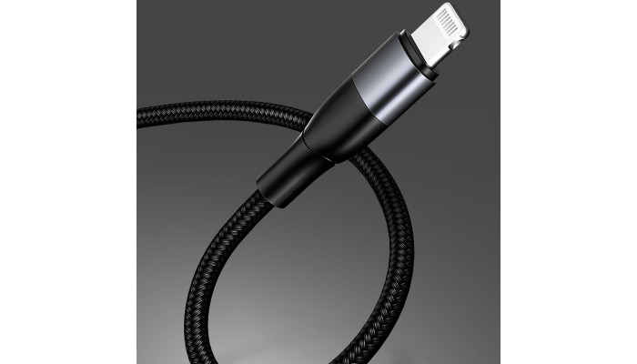 Дата кабель MJEMS US-SJ330 M2 Type-C to Lightning Fast Charging Cable 1.2m Черный - фото