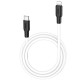 Дата кабель Hoco X21 Plus Silicone Type-C to Lightning (1m) Чорний / Білий - фото