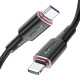 Дата кабель Acefast MFI C2-01 USB-C to Lightning zinc alloy silicone (1.2m) Black - фото