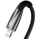 Дата кабель Baseus Glimmer Series Fast Charging Data Cable Type-C to Lightning 20W 1m (CADH000001) Black - фото