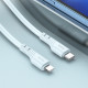 Дата кабель Hoco X97 Crystal color Type-C to Lightning 20W (1m) Light blue - фото