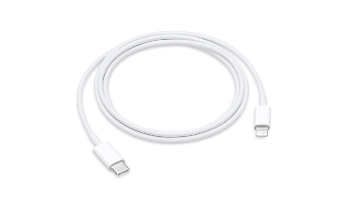 Дата кабель USB-C to Lightning for Apple (AAA) (1m) (box) White - фото
