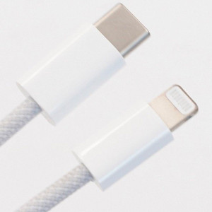 Дата кабель USB-C to Lightning FineWoven Mac PD for Apple (AAA) (1m) (no box) White