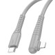 Дата кабель Borofone BX105 Corriente Type-C to Lightning (1m) Gray - фото