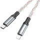 Дата кабель Hoco U112 Shine 20W Type-C to Lightning (1m) Gray - фото