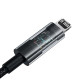 Дата кабель Baseus Gem Fast Charging Type-C to Lightning 20W (1m) (P10373001) Cluster Black - фото