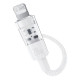 Дата кабель Baseus Gem Fast Charging Type-C to Lightning 20W (1m) (P10373001) Moon White - фото