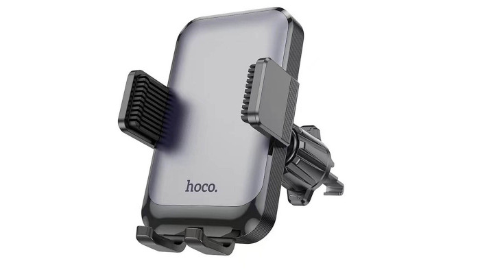 Автодержатель Hoco H26 Rock push-type (air outlet) Black / Gray - фото