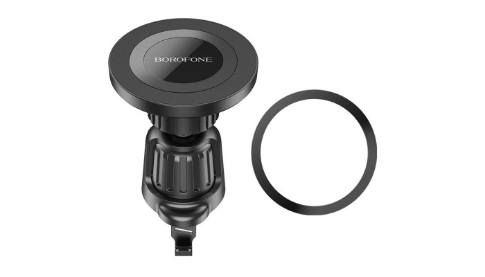 Автодержатель Borofone BH90 Ring magnetic (air outlet) Black - фото
