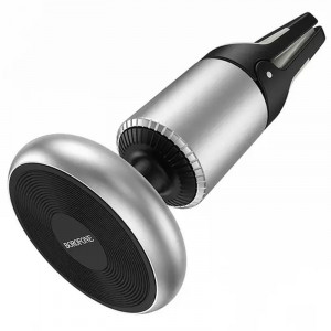 Автотримач Borofone BH47 Cool move air outlet magnetic (extended version) Black / Silver