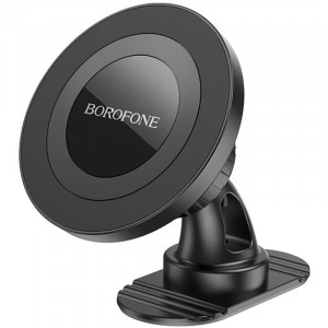 Автотримач Borofone BH91 Ring magnetic (center console) Black