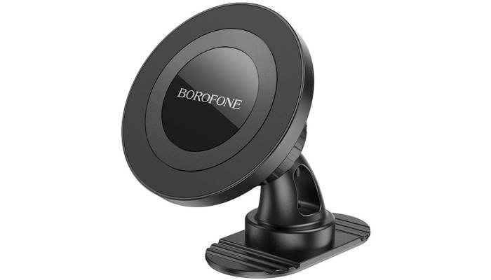 Автотримач Borofone BH91 Ring magnetic (center console) Black - фото