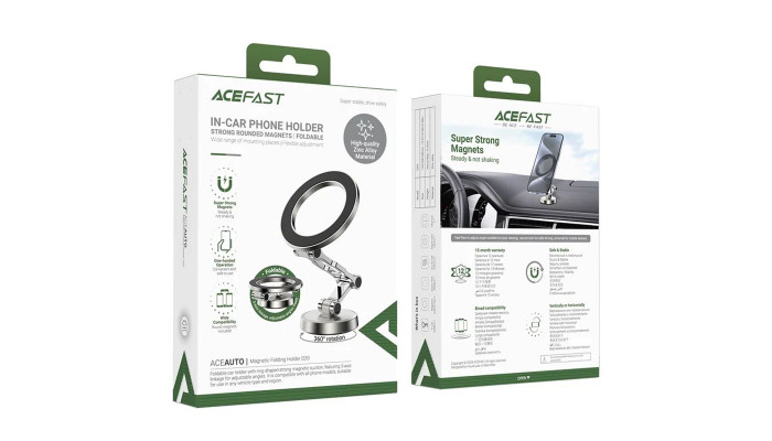 Автотримач Acefast D20 magnetic car holder Silver - фото