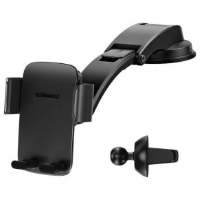 Автотримач Baseus Easy Control Clamp Car Mount Holder (A Set) (SUYK000001) Black