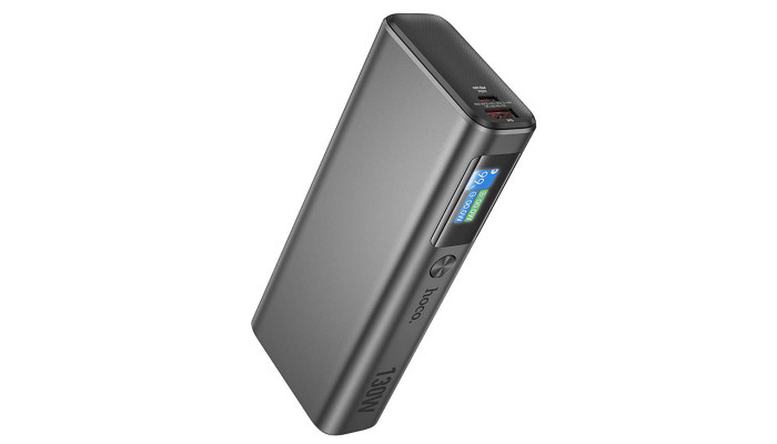 Портативное ЗУ Power Bank Hoco Q17B Electric 130W 20000 mAh Space Gray - фото