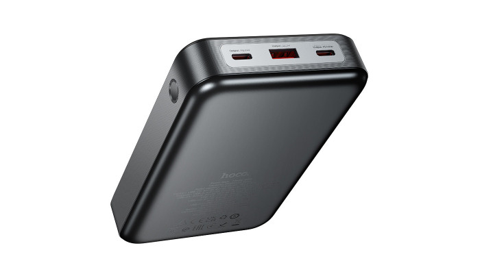 Портативное ЗУ Power Bank Hoco Q30A Fast charge 130W 20000 mAh Metal gray - фото