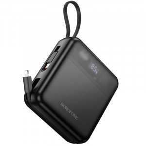 Портативное ЗУ Power Bank BOROFONE BJ64A Distinct 22.5W+PD20W with cable 20000 mAh Black