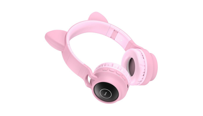 Накладні бездротові навушники Hoco W27 Рожевий - фото