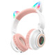 Накладні бездротові навушники BOROFONE BO18 Cat ear Білий - фото
