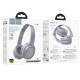 Накладні бездротові навушники Hoco W46 Charm Light blue gray - фото
