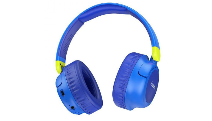 Накладні бездротові навушники Hoco W43 Adventure Blue - фото