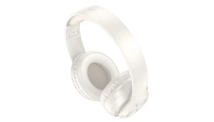Накладні бездротові навушники BOROFONE BO24 Gratified Milky White - фото
