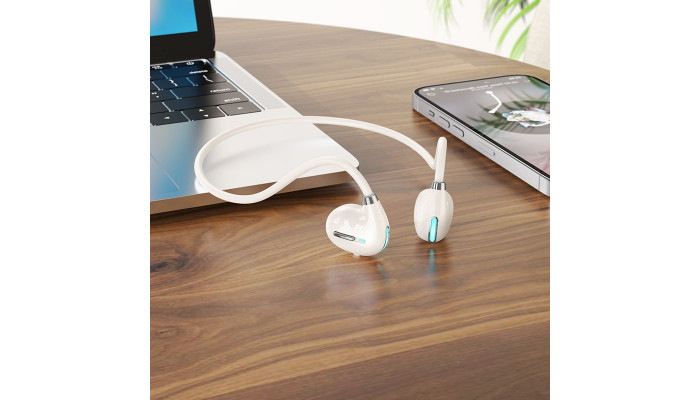 Bluetooth Наушники Hoco ES68 Musical air conduction Cloudy white - фото