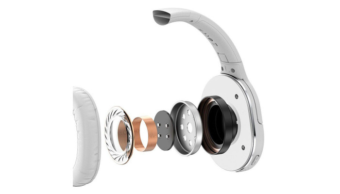 Накладные беспроводные наушники Baseus Encok Wireless headphone D02 Pro (NGTD01030) White - фото