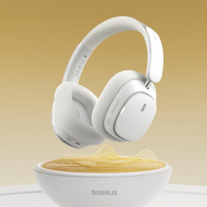 Накладні бездротові навушники Baseus Bowie H1 Pro Noise-Cancellation (A00050601) Moon White