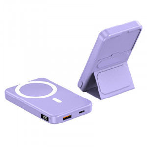 Портативний ЗП Power Bank JJT-A27-1 PD20W+QC 22.5W з БЗП 5000 mAh Purple