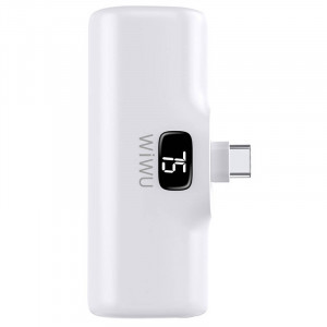 Портативное ЗУ Power Bank WIWU Wi-P017-C Type-C 5000 mAh White