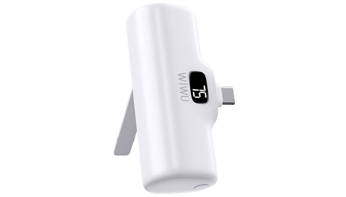 Портативное ЗУ Power Bank WIWU Wi-P017-C Type-C 5000 mAh White - фото