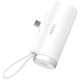 Портативное ЗУ Power Bank WIWU W026 2 in 1 Type-C с Беспроводное зарядное устройство For Apple Watch 15W 5000 mAh White - фото