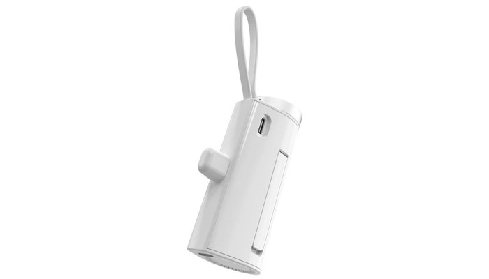 Портативное ЗУ Power Bank WIWU W026 2 in 1 Type-C с Беспроводное зарядное устройство For Apple Watch 15W 5000 mAh White - фото