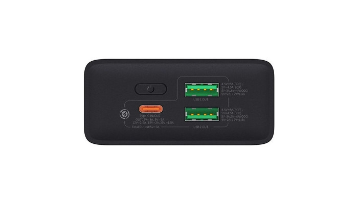 Портативное ЗУ Power Bank Baseus Adaman2 Digital Display 30W VOOС OS 20000 mAh (PPAD050101) Black - фото