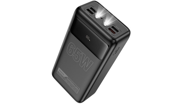 Портативное ЗУ Power Bank Hoco DB81A Apollo PD65W 50000 mAh Black - фото