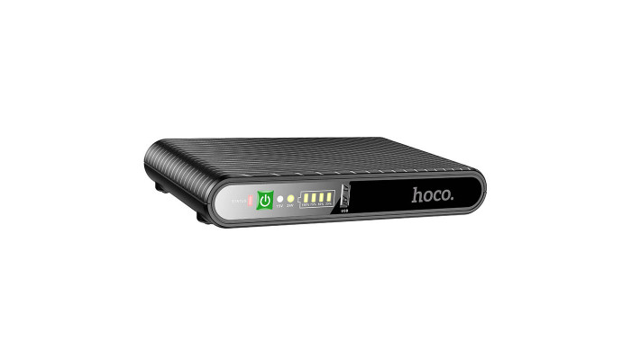 Источник бесперебойного питания Hoco DB63 Portable DC UPS для роутеров 5V/9V/12V 10000 mAh Black - фото