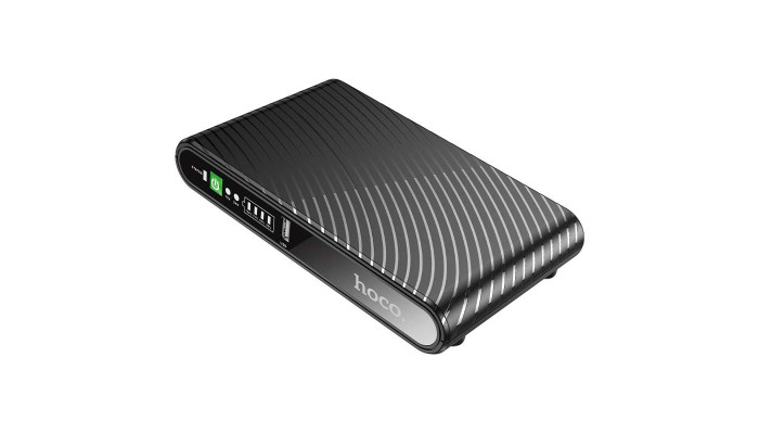 Источник бесперебойного питания Hoco DB63 Portable DC UPS для роутеров 5V/9V/12V 10000 mAh Black - фото