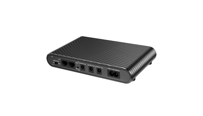 Источник бесперебойного питания Hoco DB63 Portable DC UPS для роутеров 5V/9V/12V 10000 mAh Black - фото