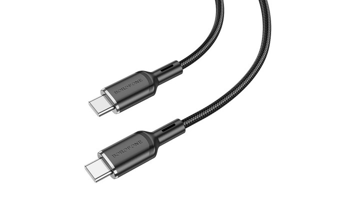 Дата кабель Borofone BX90 Cyber Type-C to Type-C (1m) Black - фото