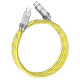 Дата кабель Hoco U113 Solid 100W Type-C to Type-C (1m) Gold - фото