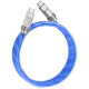 Дата кабель Hoco U113 Solid 100W Type-C to Type-C (1m) Blue - фото