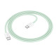Дата кабель Hoco X104 Source 60W Type-C to Type-C (1m) Green - фото