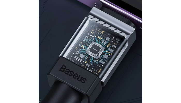 Дата кабель Baseus CoolPlay Series Type-C to Type-C 100W (1m) (CAKW00020) Black - фото