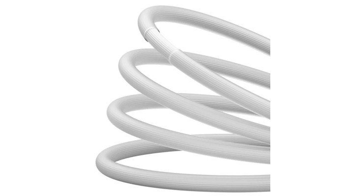 Дата кабель Baseus CoolPlay Series Type-C to Type-C 100W (1m) (CAKW00020) White - фото