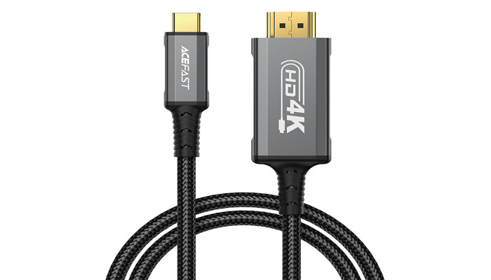 Дата кабель Acefast C1-10 USB-C to HDTV (1.8m) Black - фото